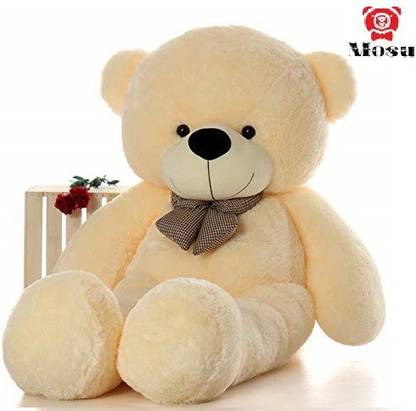 MOSU Soft Toys Teddy Bear 5 Feet, Soft Toys For Kids, Girlfriend, Husband (Cream)  - 60 inch