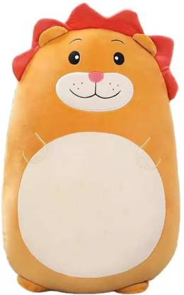 TechMax Solution Soft Lion Plush Hugging Pillow Cute Stuffed Animal Plushies  - 25 cm