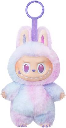 Vicorp Labubu Doll Famous Monster Toy for Toy Lovers Multi Color with Key Chain  - 17 cm