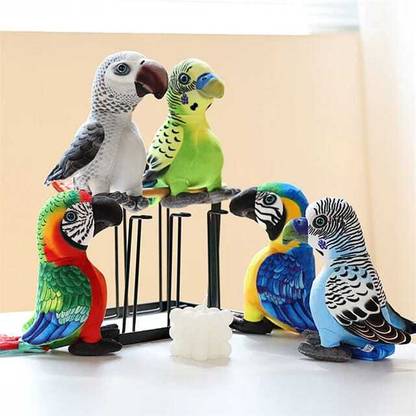 Biz Shopping Realistic Parrot Soft Toy for Bird Lovers  - 30 cm