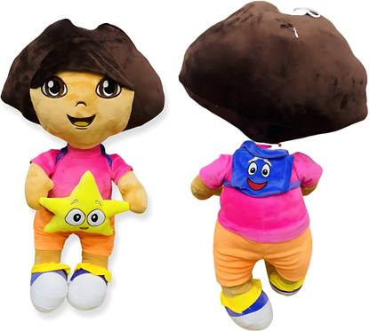 Skytrapper Small Dora Cartoon Soft Toy for kids to Hug and Feel the toy  - 30 mm