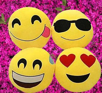 SHIVANGI COLLECTIONS Super Soft Emojis Combo Soft Toy For Kids  - 25 cm