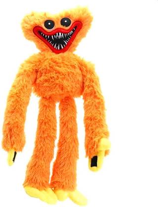 TechMax Solution Poppy Playtime Huggy wuggys Plush Doll Toy Horror Doll Gifts (Orange)  - 17 inch