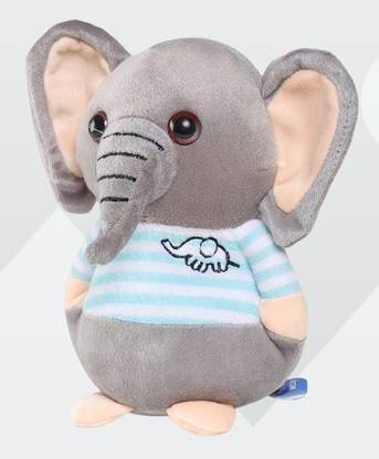 PromoCart Stuffed /SoftToy Cute Elephant Soft Animal Plush Elephant Toy  - 20 cm