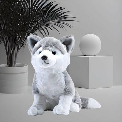 MAURYA Husky dog puppy soft toy stuffed animal  - 32 cm