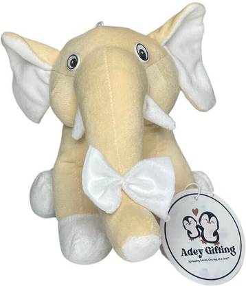 Adey Gifting Mini Elephant Plush Soft and Adorable Small Elephant Stuffed Toy for Kids  - 30 cm