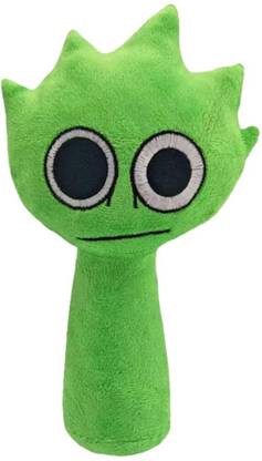 TechMax Solution Green Double Eye Sprunki Plush Toys  - 30 cm