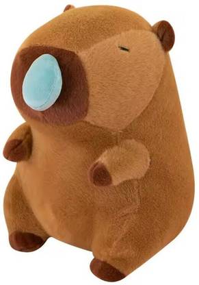 EITHEO Capybara Soft Plush Toy -Big Size 45 cm Brown with Snot-Pulling Fun for Kids  - 45 cm