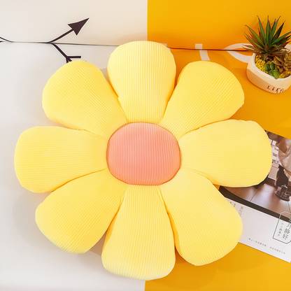 AVS Custom Cute Flowers Plush Pillow Sunflower  - 40 cm