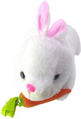 Quinergys VVXX-DSS-141- RABBIT WITH CARROT SOFT TOY HIGH QUALITY SOFT TOY   - 20 cm
