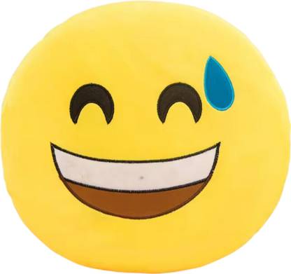 TechMax Solution Eleven Smile Cute Smiley Pillow Plush Toy  - 45 cm