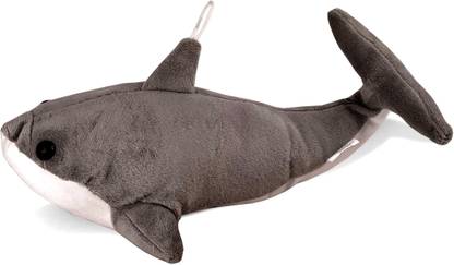 De-Ultimate (Size:31cm) Grey Fish Soft Plush Fluffy Fur Stuffed Animal Toy for Birthday Gift  - 10 cm