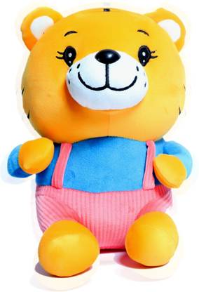 WOW toys Soft Animal Plush Toy Angie- The Silly Tiger, 25 cm  - 25 cm