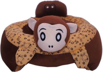 WIPLK Baby Soft Plush Cushion Baby Sofa Seat Rocking Chair for Kids Red Brown 27cm - 27 cm