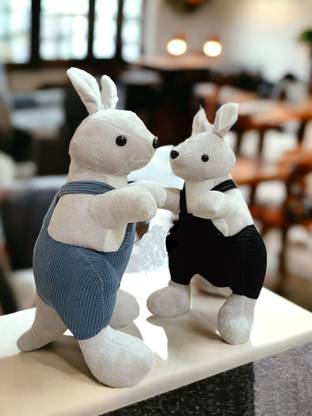 AN Teddy Cute Dressed Baby Kangaroo Animal Soft Stuff Toy (1-Single Piece)  - 35 cm