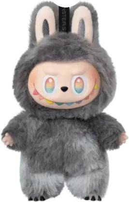 Summer Trails Labubu doll plush Vinyl cartoon doll (Black)  - 15 cm