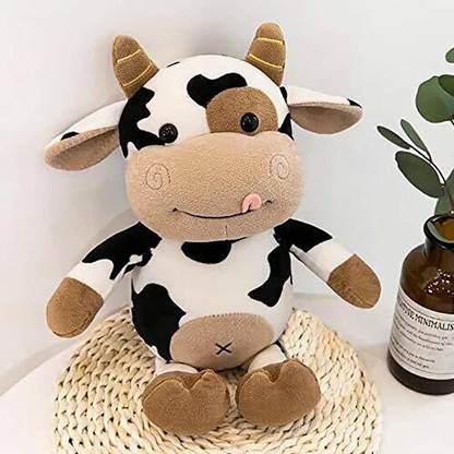Teddy Daddy Cow Soft Toy ( Brown - 1 single piece )  - 25 cm