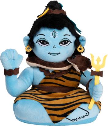 Panda's Box Mantra Chanting Baby Shiva (11 Inches) | Musical Soft Plush Toy - 20 cm