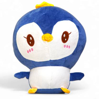 KN Inc Penguin Plush Toy, Chubby Blue Color, Fat and Cuddly Size Cute Soft Toy  - 40 cm