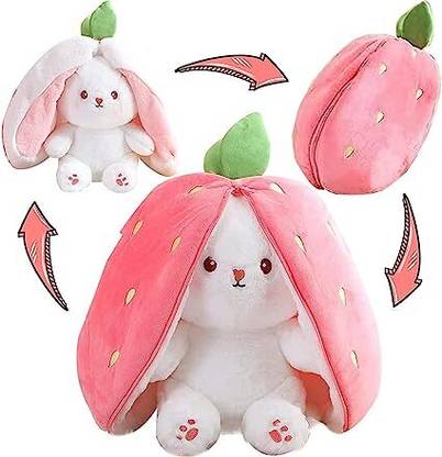 Nutts Bunny Stuffed Animal Reversible Cuddle Bunny Stuffed  - 8 inch