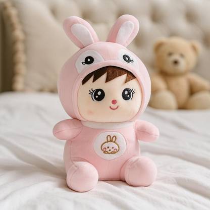 tinytotem Soft Plush Doll Toy Pink Bunny Rabbit Teddy Bear Gift for Kids/Girls/Adults - 30 cm