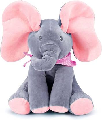 NIYAMAT Singing Elephant with Ears Moving Electric Toy,Adorable Elephant Stuffed Toy