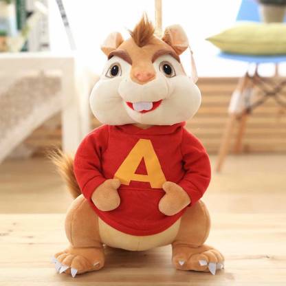 Cherubs Cute Alvin The Chipmunk Movie Character Squirrel Animal Soft Toy  - 35 cm