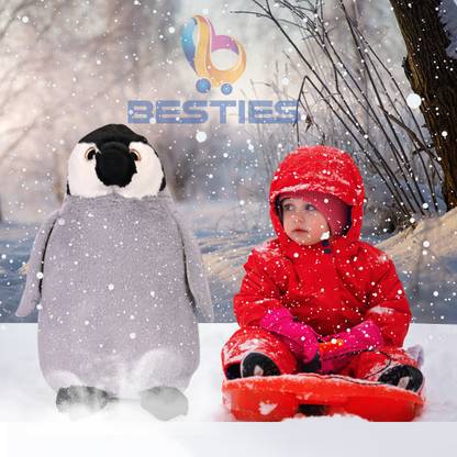 Besties Big Size Penguin Plush Soft Toy Grey Height  - 40 cm