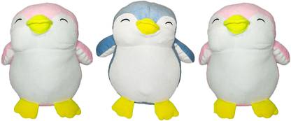 TedNBulbul "CHILLY WILLY" The Penguin Stuff Plush Toy Pack of 3 - [Washable, Hand Made]  - 26 cm