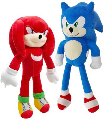 Vyrix Sonic Toys Two Pack Cartoon Plush Stuffed ,Simple Plush(Red & blue)  - 45 cm