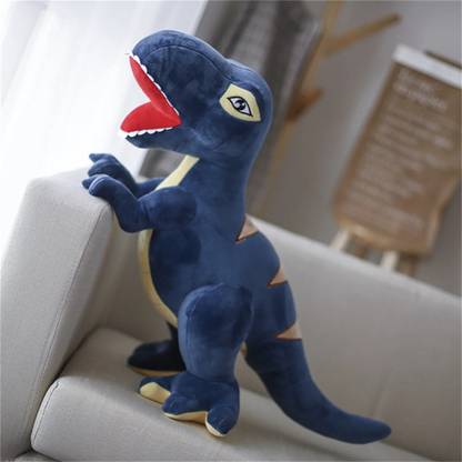 Ritik Kumar Super Soft Standing Blue and Yellow Dinosaur - 16 cm  - 16 cm
