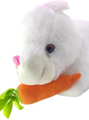 Quinergys VXX-DSS-161-™RABBIT WITH CARROT SOFT TOY HIGH QUALITY SOFT TOY   - 21 cm