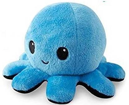 TEDDY TOWN Reversible Octopus That Changes Moods According Your Moods Sad & Happy Soft Toys  - 16 cm