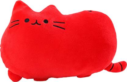 TechMax Solution Cute Red Cat Kawaii Pillow Plush Toy  - 45 cm