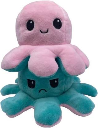 Tiny Miny Emotion Reversible Octopus Soft Toy  - 30 cm