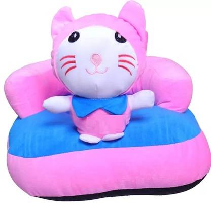 DHAAM Hello Kitty Shape Baby Soft Plush Cushion Baby Sofa Seat  - 45 cm