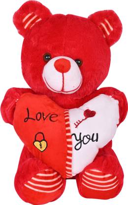 Besties Hugs Stuffed Heart Teddy Bear | Perfect Valentine Gift  - 45 cm