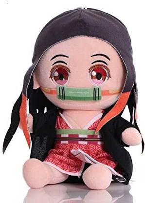 funfob Demon Slayer Nezuko Plush Toy Height 18.5CM to 19CM (Nezuko Plush)  - 19 cm