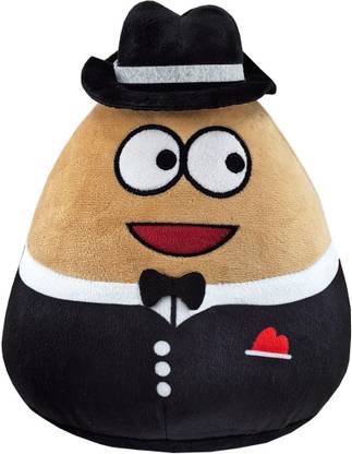 TechMax Solution Black Pou Plush Pillow The Perfect Birthday Gift  - 30 cm