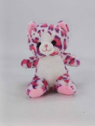 Dimpy Stuff Small Sitting Cute Pink Cat  - 16 cm