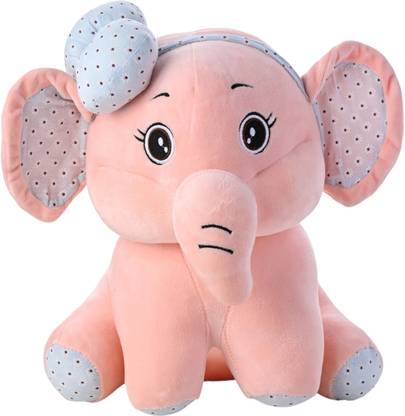Uni Seoul Pink Cute Elephant with Bow Plush Toy  - 25 mm