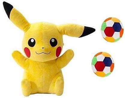 R k Lovely Pik a chu & Soft Ball, Set of 2 for Kids, Girls & Children Playing Toy  - 30 cm