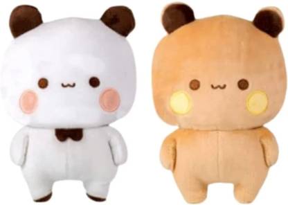 SinglaToys BubuDudu Brown and White Plush Soft Toys For Kids - 30 cm (Brown & White  - 30 cm
