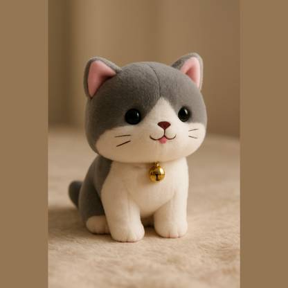 Liquortees Cute Stuffed Cat animal soft toys for girls soft doll  - 20 cm
