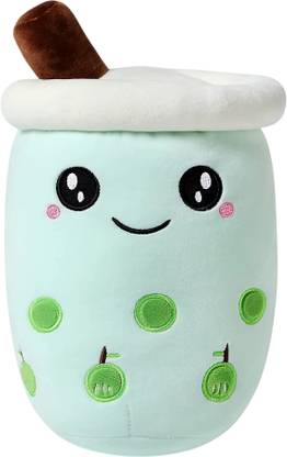 TechMax Solution Cute Boba Tea Plush Stuffed Bubble Tea Plushie  - 9 inch