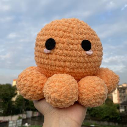 Skeindalous Creations Handmade Crochet Octopus Soft Toy / Plushie  - 18 cm