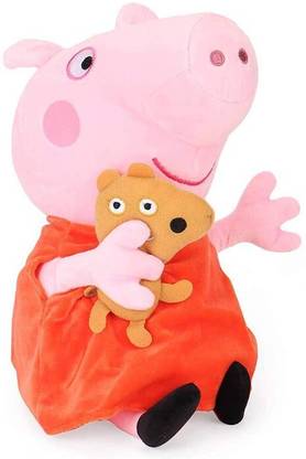 ZYEPE Peppa Pig With Bear Soft Toy 41Cm (PLMOKNIJB)  - 40.5 cm