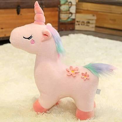 Teddy Daddy Unicorn Super Soft Toy | Standing Gold Unicorn for Kids (1 single piece)  - 55 cm