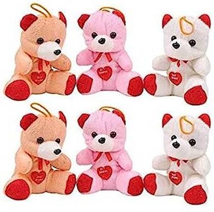 Nutts Small Teddy Bears with love wish in hands  - 7 inch