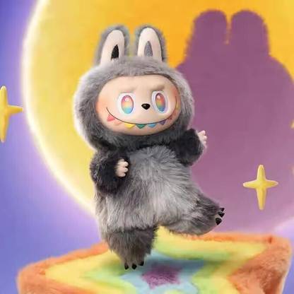 Daxstar Surprise Bunny Labubu Plush – Speacer Music Blind Box Keychain with Clip Key Chain